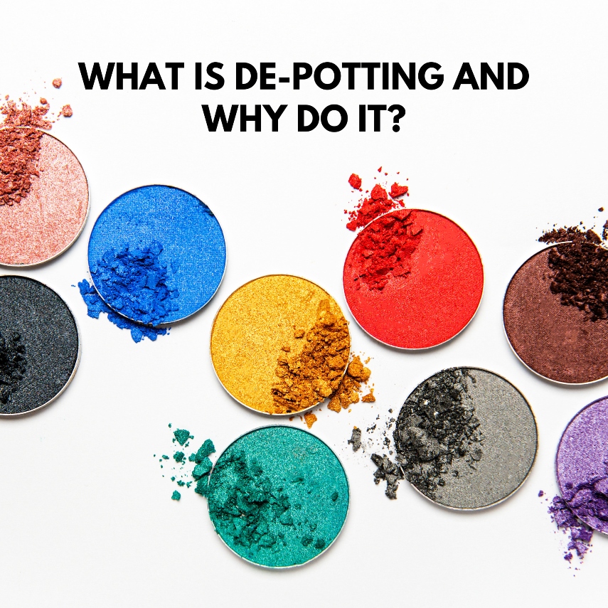 Colourful makeup pans