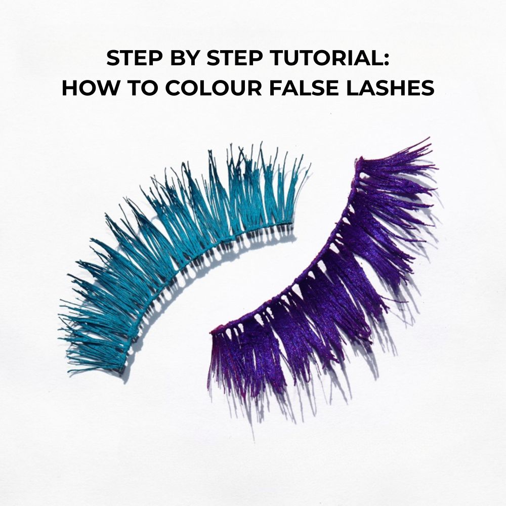 STEP BY STEP TUTORIAL: HOW TO COLOUR FALSE LASHES