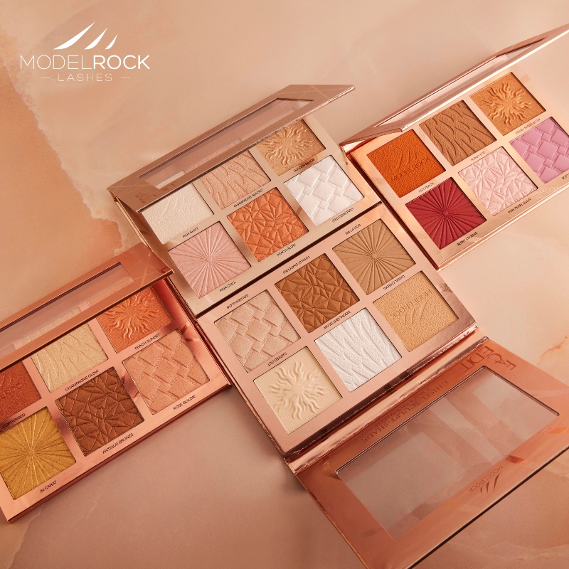 Four Modelrock Bronzer makeup palettes