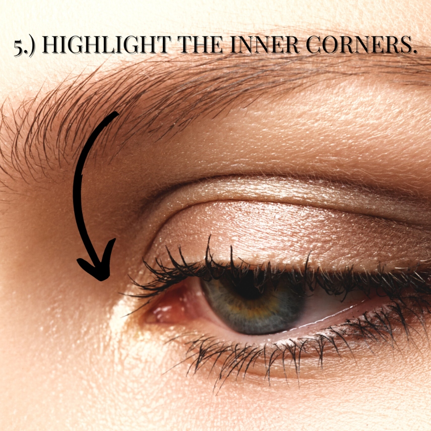 A girl's eye with Modelrock highlighter