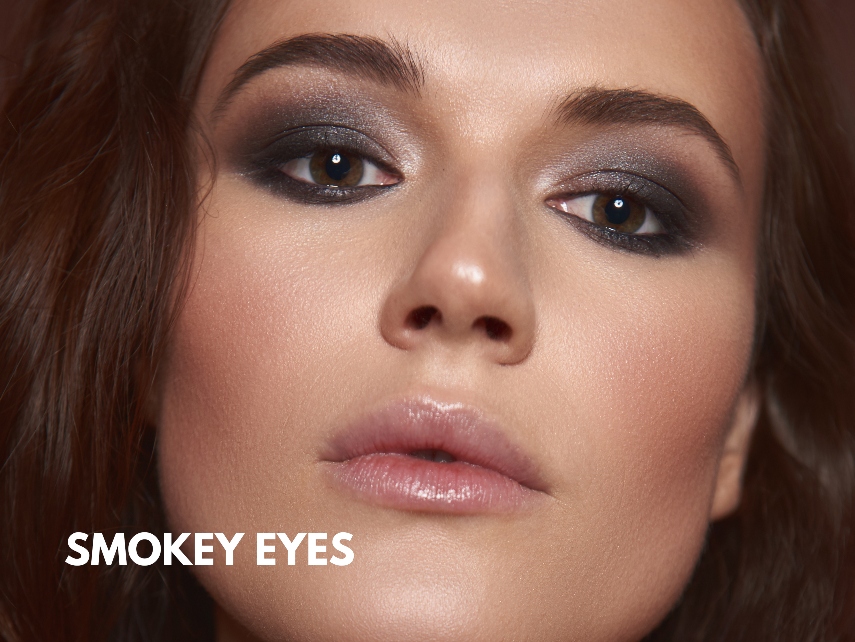 Girl with smokey eyes Modelrock makeup look