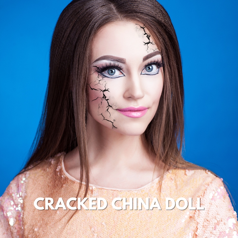 Girl wearing Cracked China Doll makeup look by MODELROCK