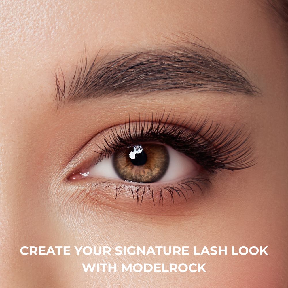 Close up of ladies eye front on