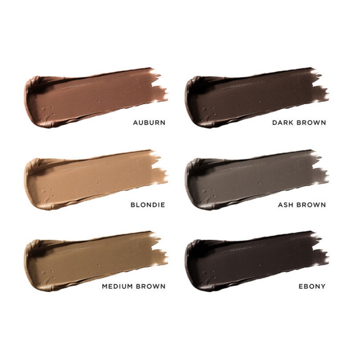 six eyebrow pomade colours