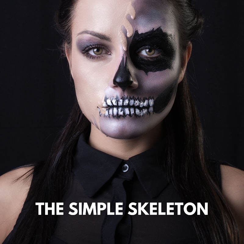 Skeleton Makeup for Halloween by MODELROCK