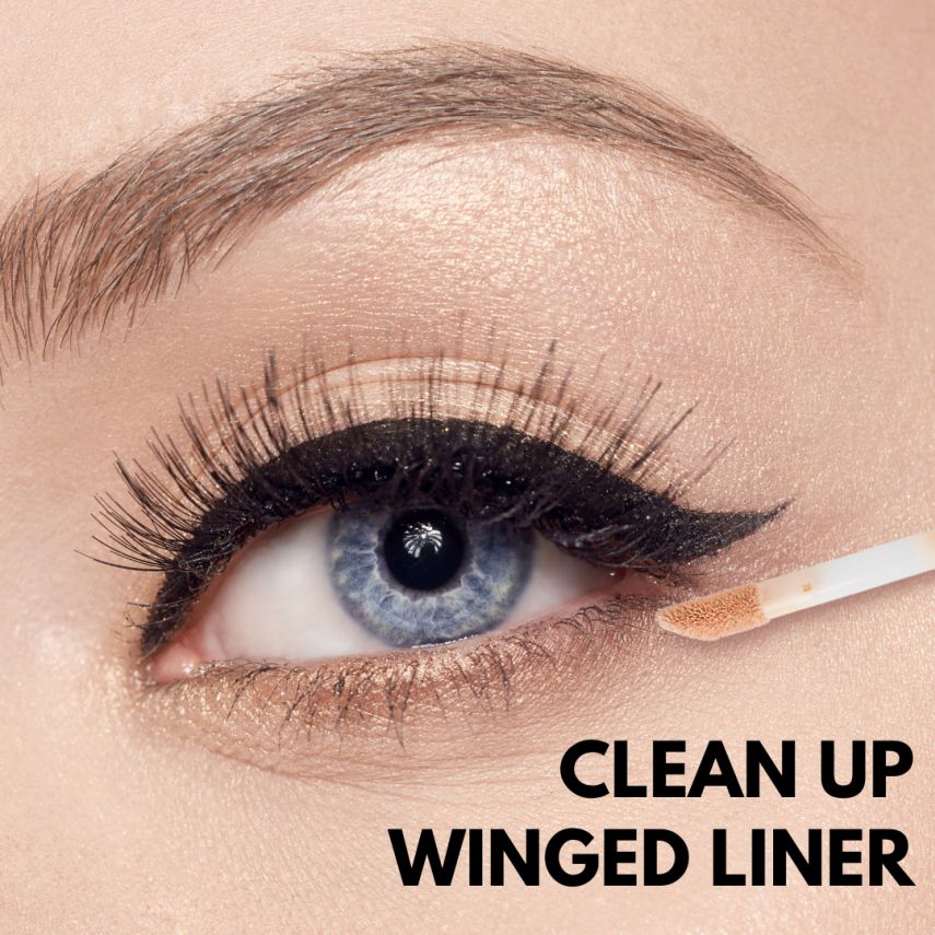 CLEAN UP WINGED LINER with concealer