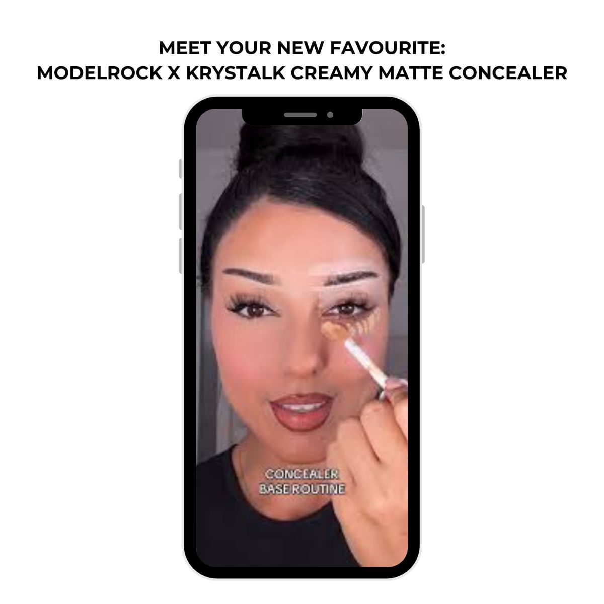 MODELROCK x KRYSTALK creamy matte concealer