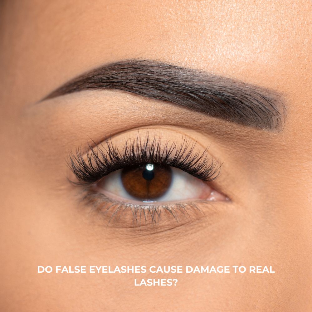 do false lashes damage your real lashes?