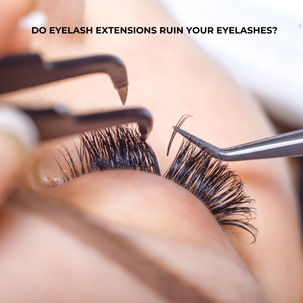 do lash extensions damage your real lashes?