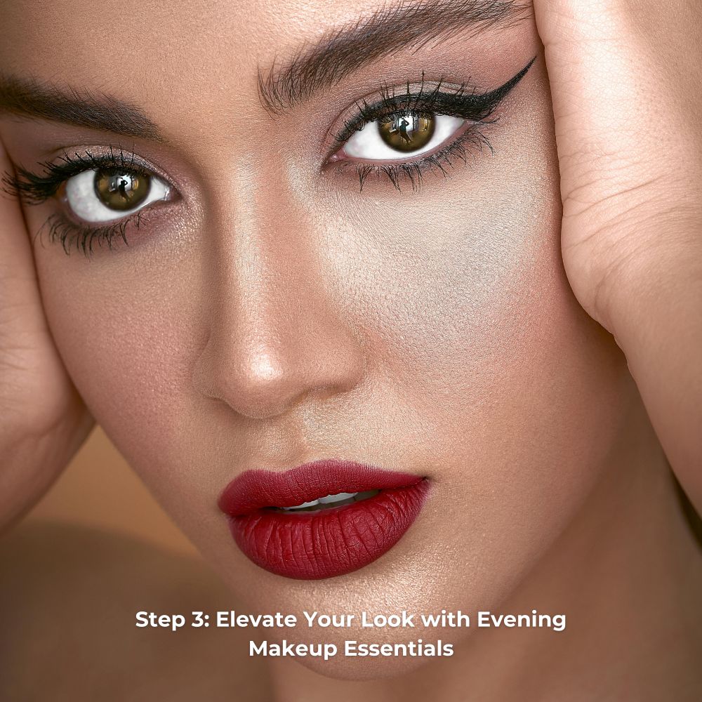 Evening makeup routine