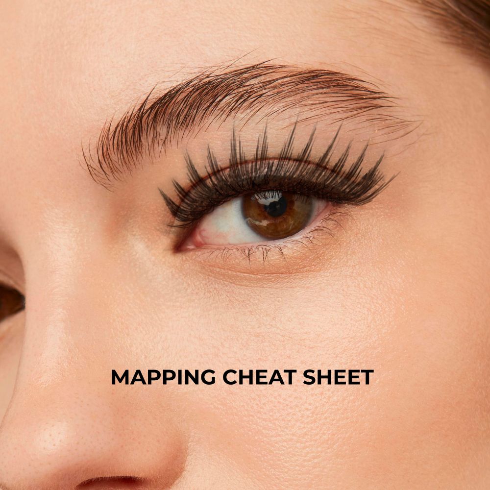 Lash mapping cheat sheet girls lashes