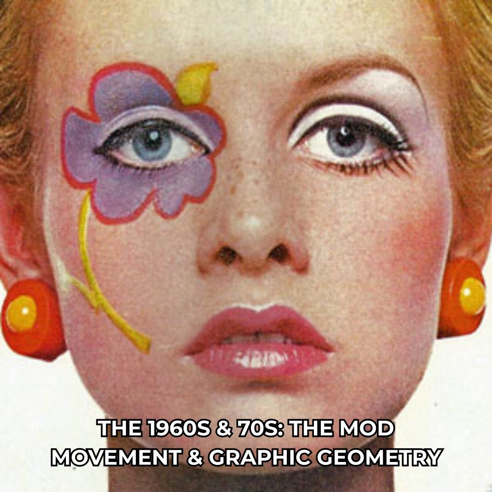 Colourful makeup on face