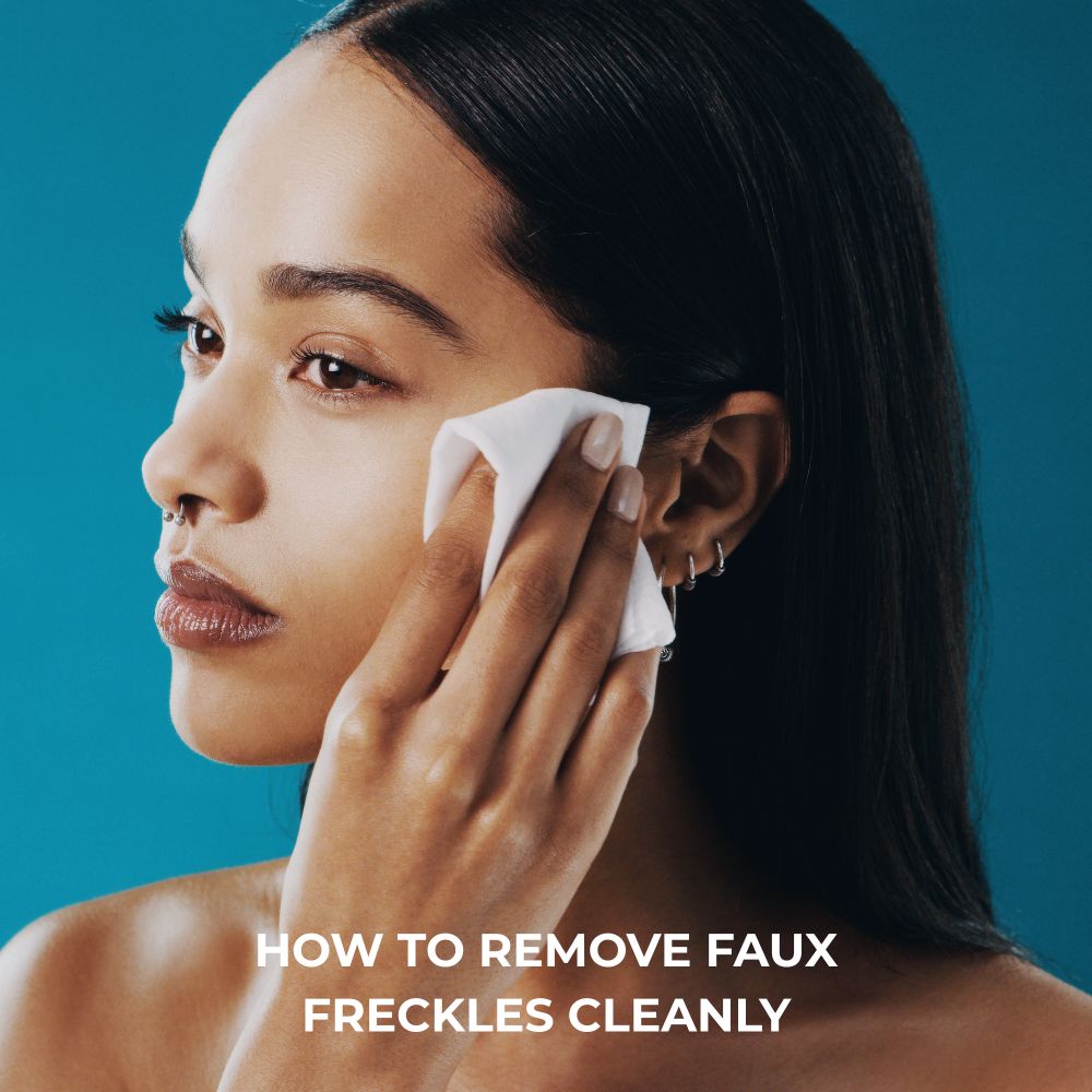 HOW TO REMOVE FAUX FRECKLES CLEANLY