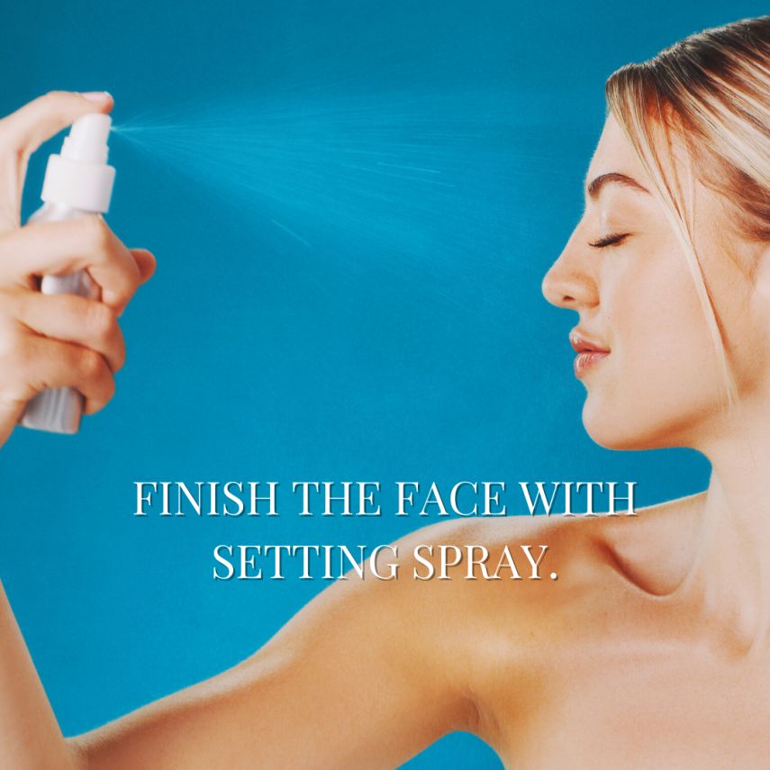 Finish the face with setting spray