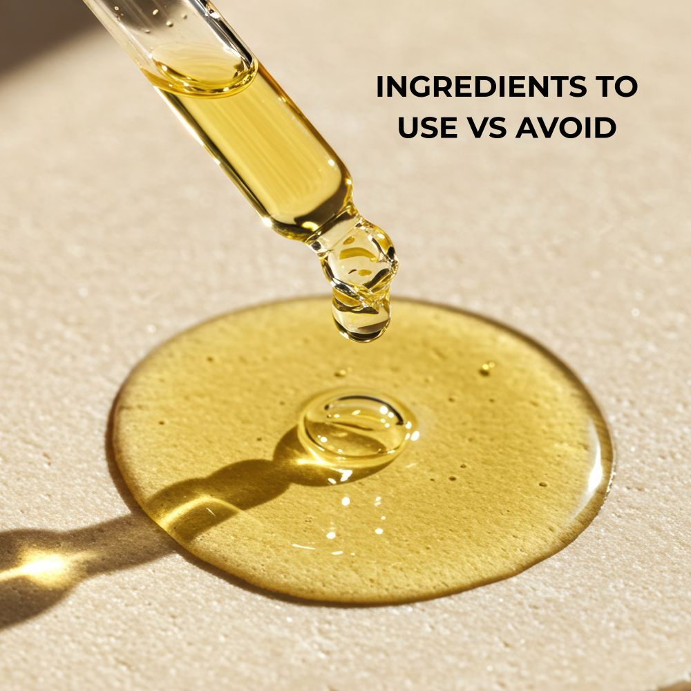 Vitamin E oil dripping onto a surface