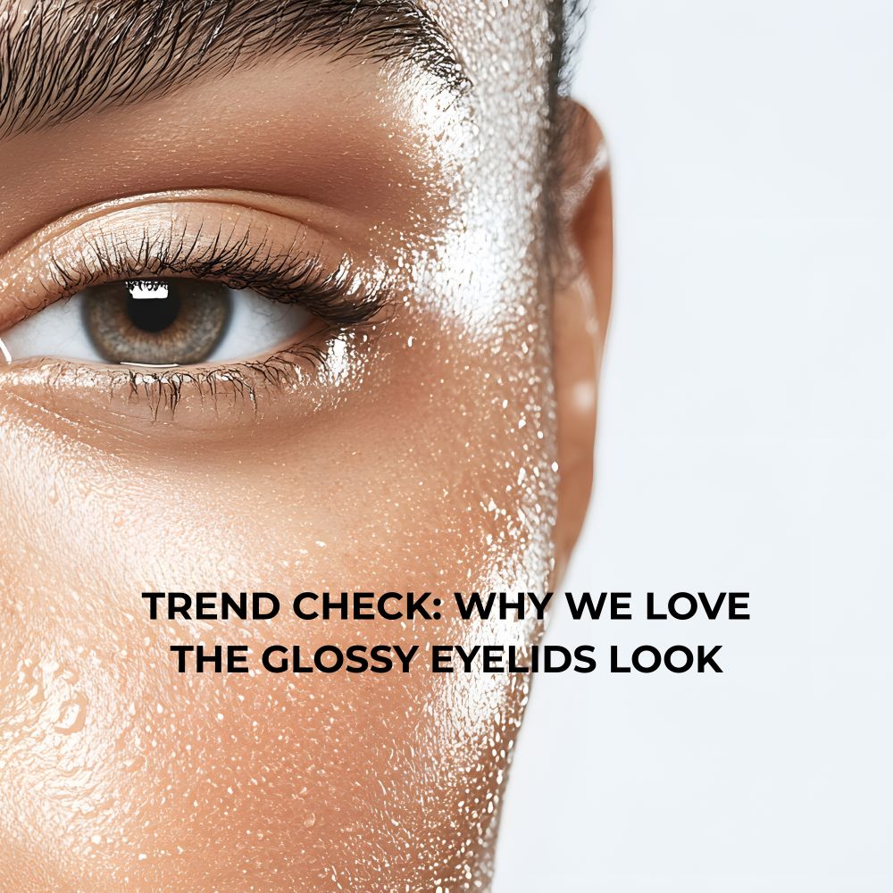 Close up why we loove the glossy eyelid look