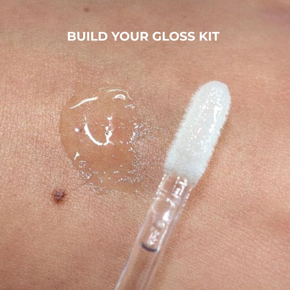 Drop on skin and text to build your gloss kit