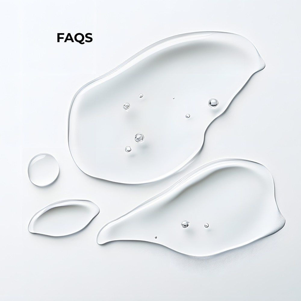 Glossy drops on table.