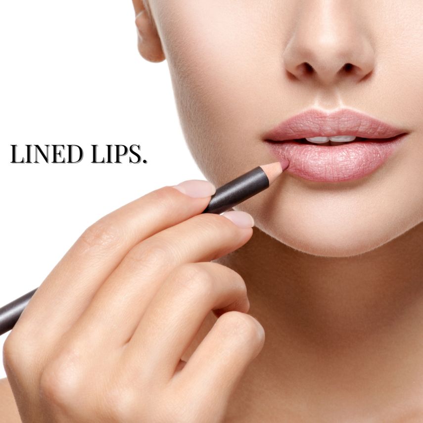 Lined lips