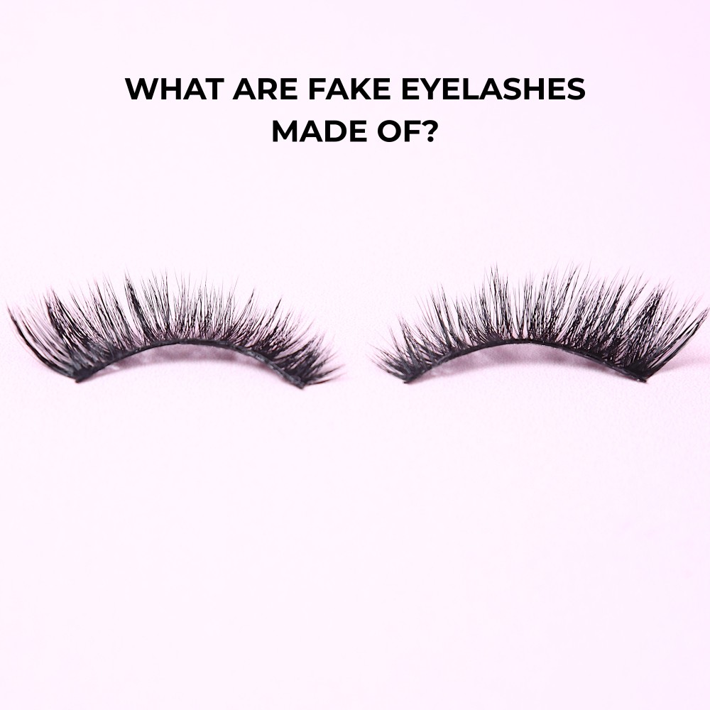 What are fake eyelashes made of?