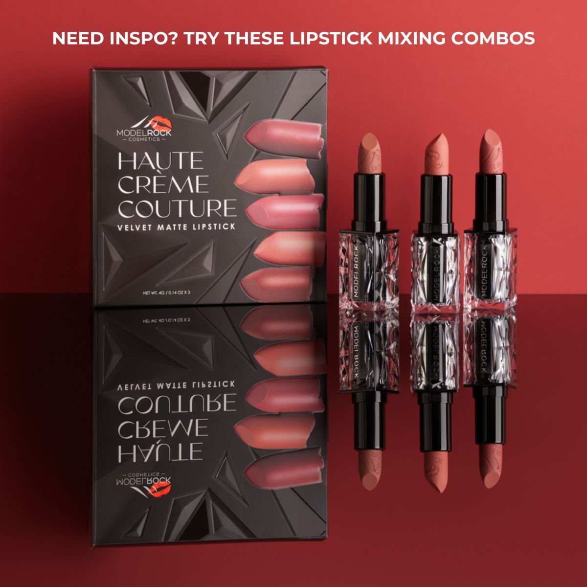 Lipstick mixing combos from MODELROCK.