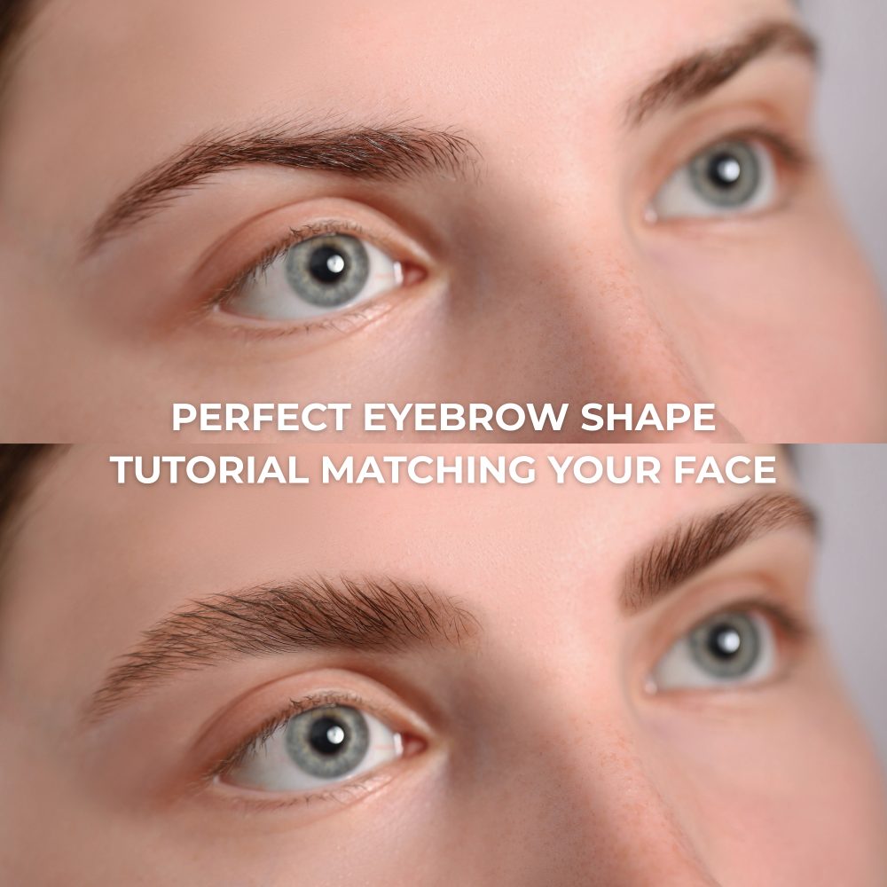 before and after of eyebrow shaping