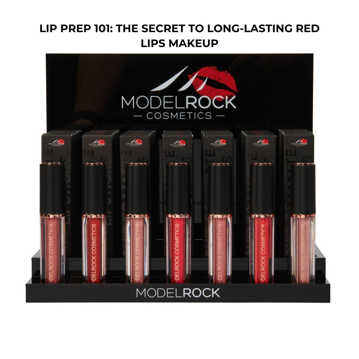Makeup lip prep.