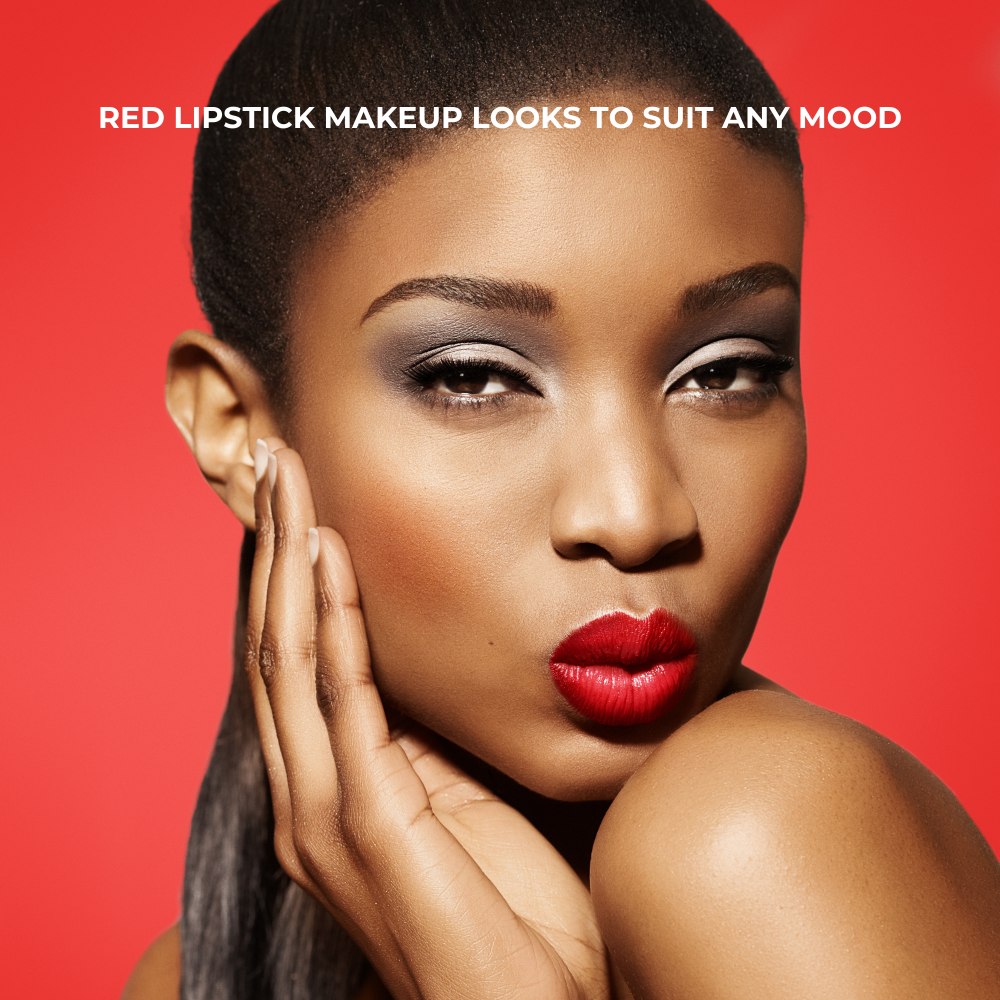 Red lipstick makeup looks for any mood.