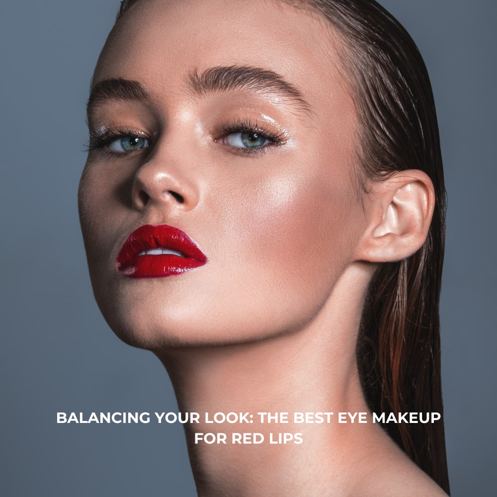 The best eye makeup for red lips.