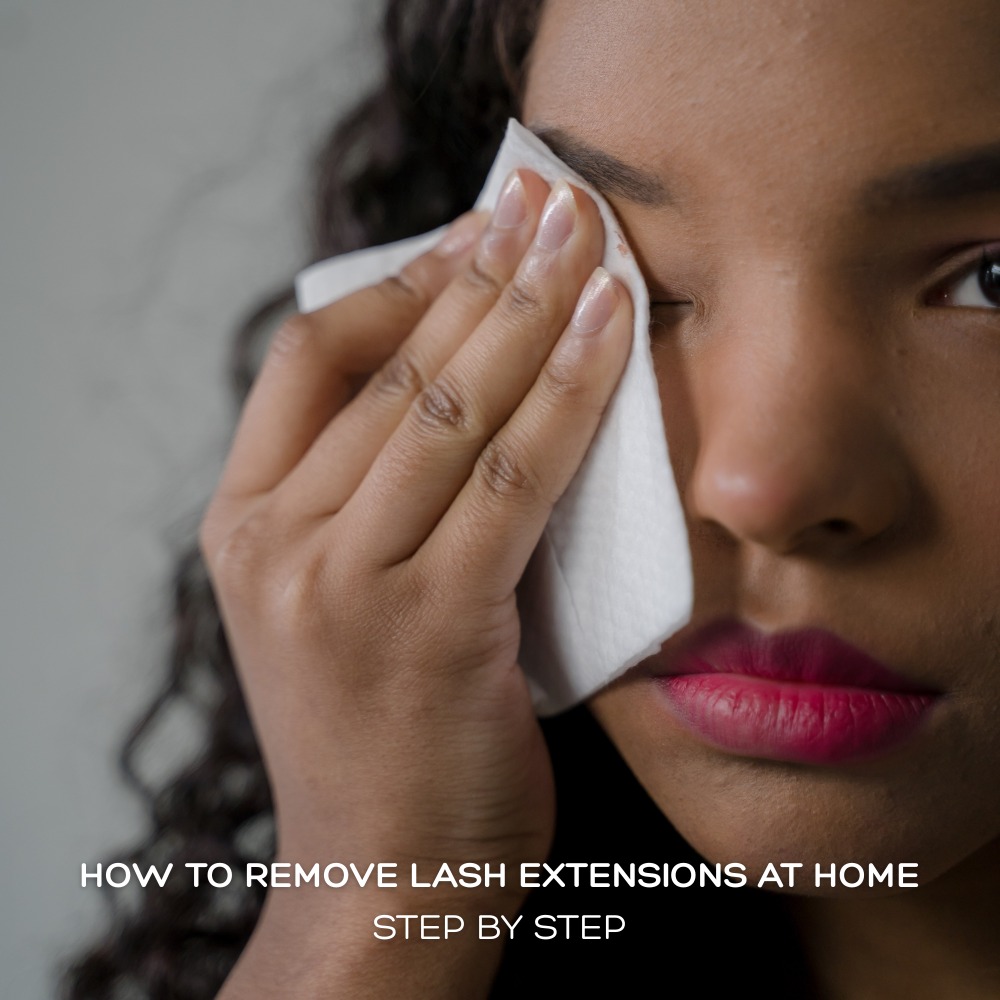 How to remove lash extensions at home.