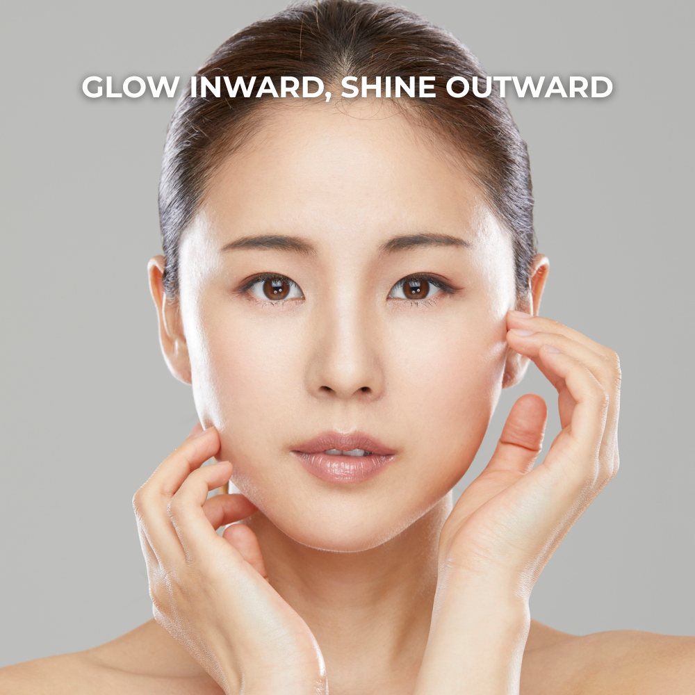 Radiant glowing skin with flawless makeup finish after proper skincare routine