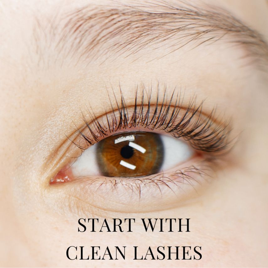 Start With Clean Lashes