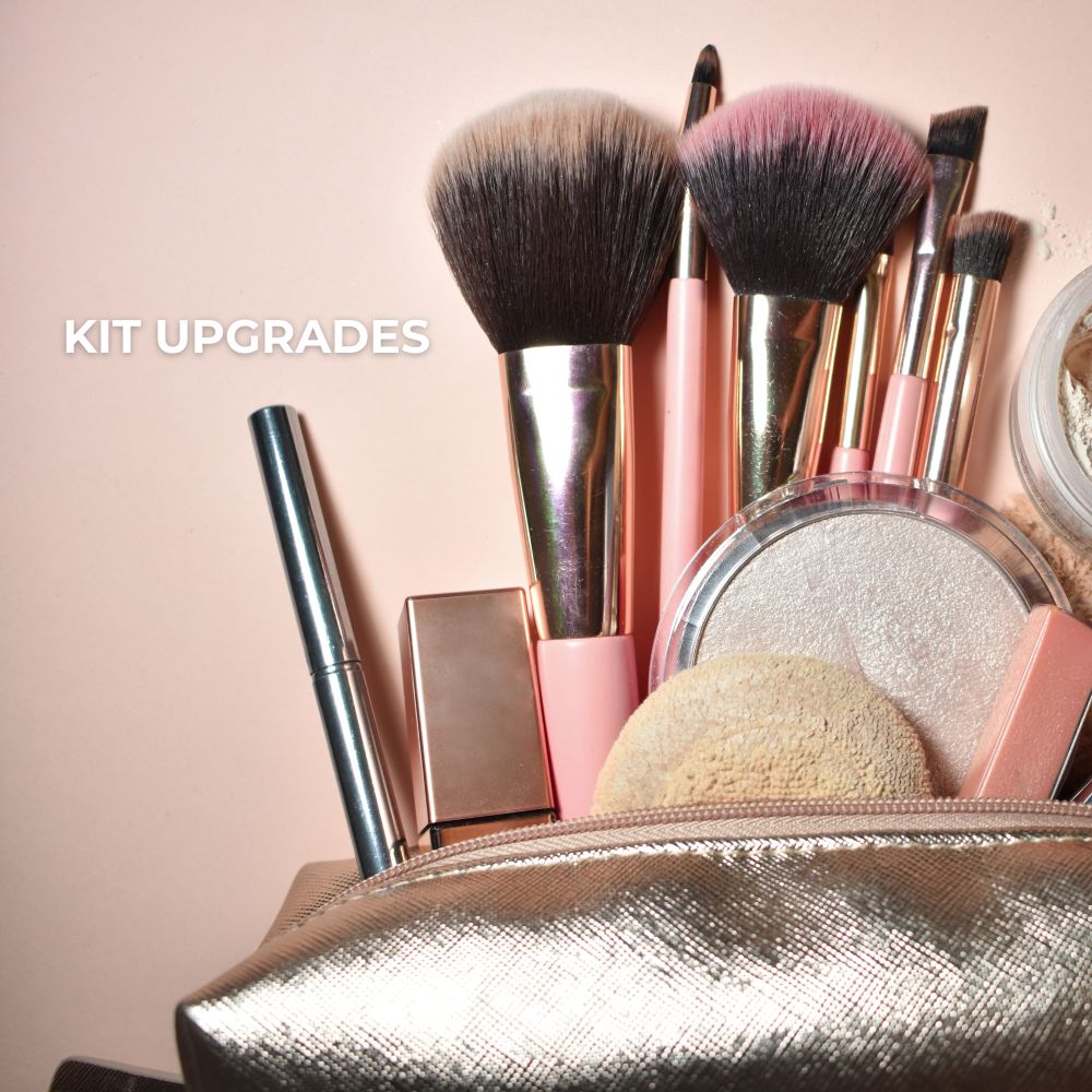 Collection of makeup tools