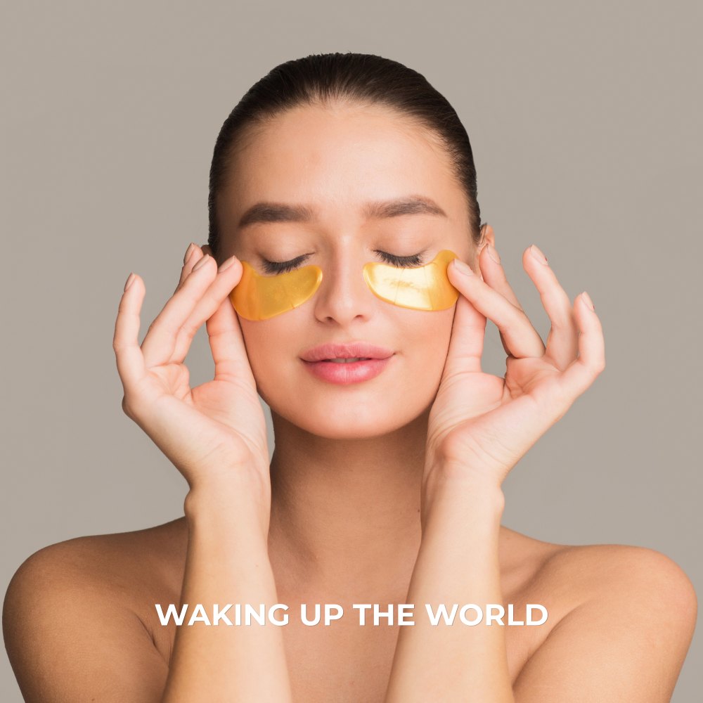 Lady with face mask on and eyes closed