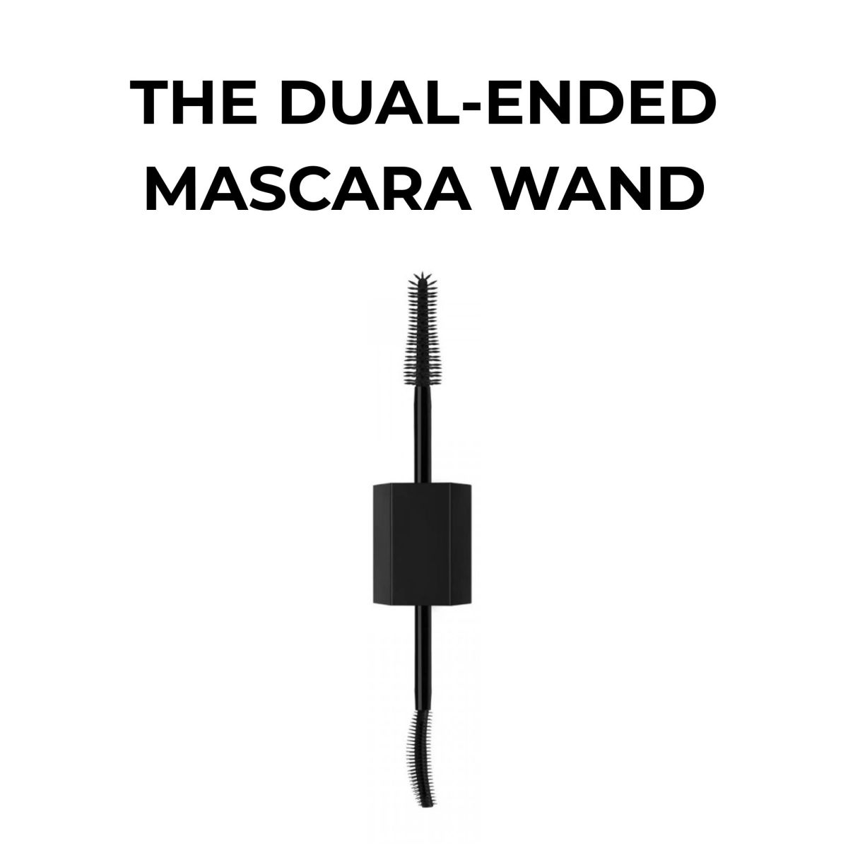 Dual ended or adjustable mascara wand
