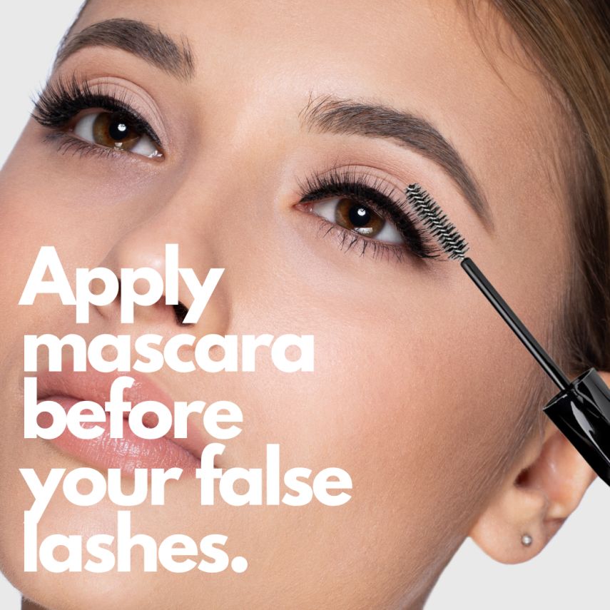 Can I wear mascara with my false eyelashes?