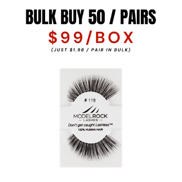 *CLEARANCE* - BULK BUY (50 pairs) - Kit Ready Lashes #118 - *Please read product description before purchasing*