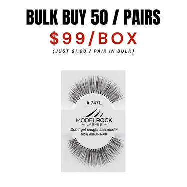 *CLEARANCE* - BULK BUY (50 pairs) - Kit Ready Lashes #747L - *Please read product description before purchasing*