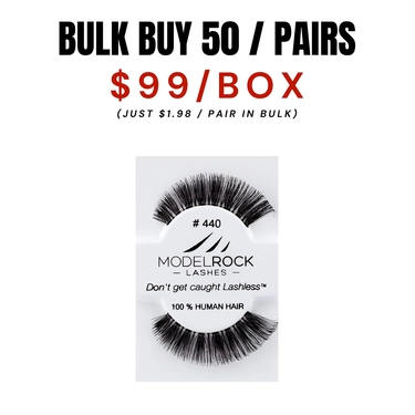 *CLEARANCE* - BULK BUY (50 pairs) - Kit Ready Lashes #440 - *Please read product description before purchasing*