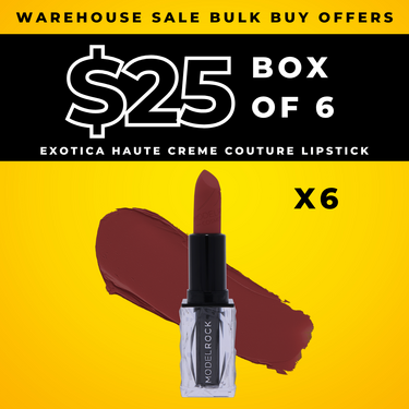 BULK BUY (6 Pack) - HAUTE CRÈME COUTURE Traditional Bullet Lipsticks - EXOTICA