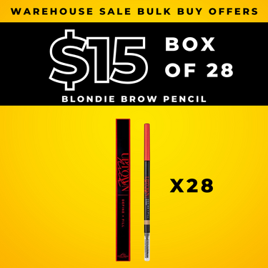 CLEARANCE -  BULK BUY (28 Pack) - BROW PENCIL - *BLONDIE*