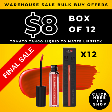 CLEARANCE - BULK BUY (12 Pack) - TOMATO TANGO - Liquid to Matte Lipstick