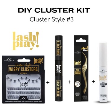 LASH PLAY - DIY  Style #3 Feather-Light Clusters 4-Piece Kit