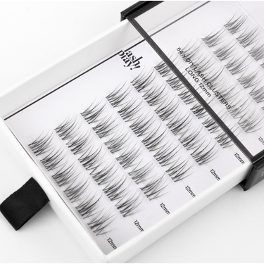 LASH PLAY - SIGNATURE CLUSTERS - NAKED 'LIFT UP' CLUSTERS - Style // TWO - LONG 12mm