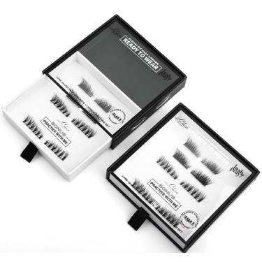 LASH PLAY Ready to Wear Pre-Glued Half Lashes - STRETCH-FIT - The Shorties