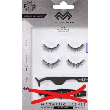 *CLEARANCE* Magnetic Lashes 'NAKED & BARE' - 2 x lash sets + 1 x Lash Applicator (NO MAGNETIC BOND)