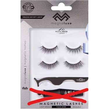 *CLEARANCE* Magnetic Lashes 'FABULOUS & FLIRTY' - 2 x lash sets + 1 x Lash Applicator (NO MAGNETIC BOND)