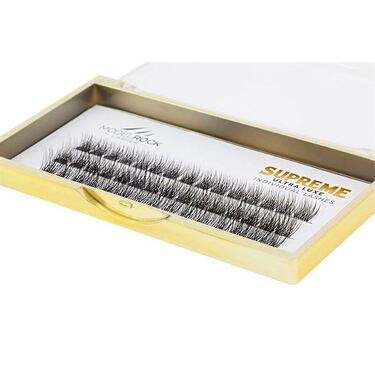 Ultra Luxe 'SUPREME' Individual Lashes - 'LONG' 12mm Cluster Style #3