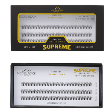 Ultra Luxe 'SUPREME' Individual Lashes - 'SHORT' 8mm Cluster Style #4