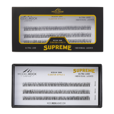 Ultra Luxe 'SUPREME' Individual Lashes - 'MEDIUM' 10mm Cluster Style #4